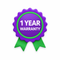 1 Year Warranty