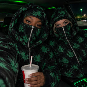 Kush Cloak™ Double-Hood Leaf Zip Hoodie