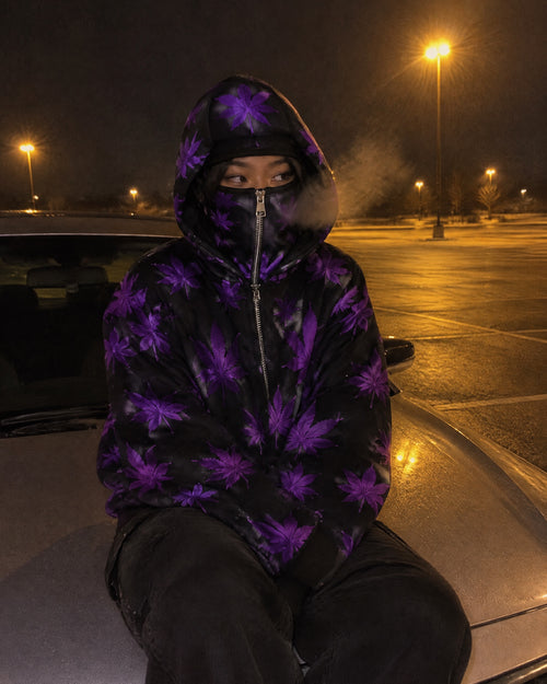 Kush Cloak™ Double-Hood Leaf Zip Hoodie