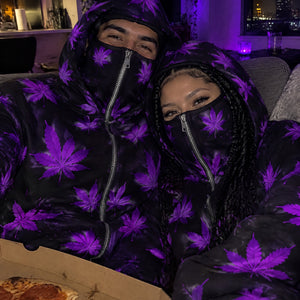 Kush Cloak™ Double-Hood Leaf Zip Hoodie